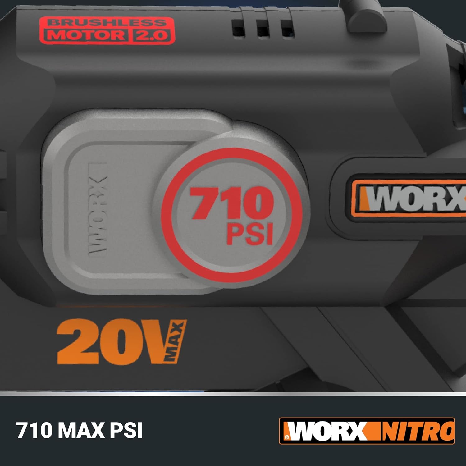Worx WG633 Nitro Hydroshot 20V 710PSI Light-Duty Electric Pressure Washer 4
